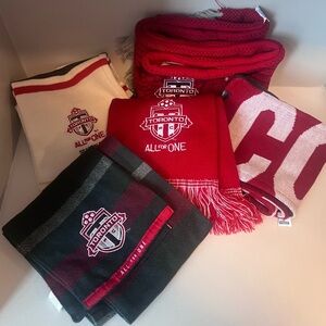 Toronto FC Red & Black Supporter Scarves Set